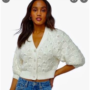 JustFab Cream Cardigan 3X